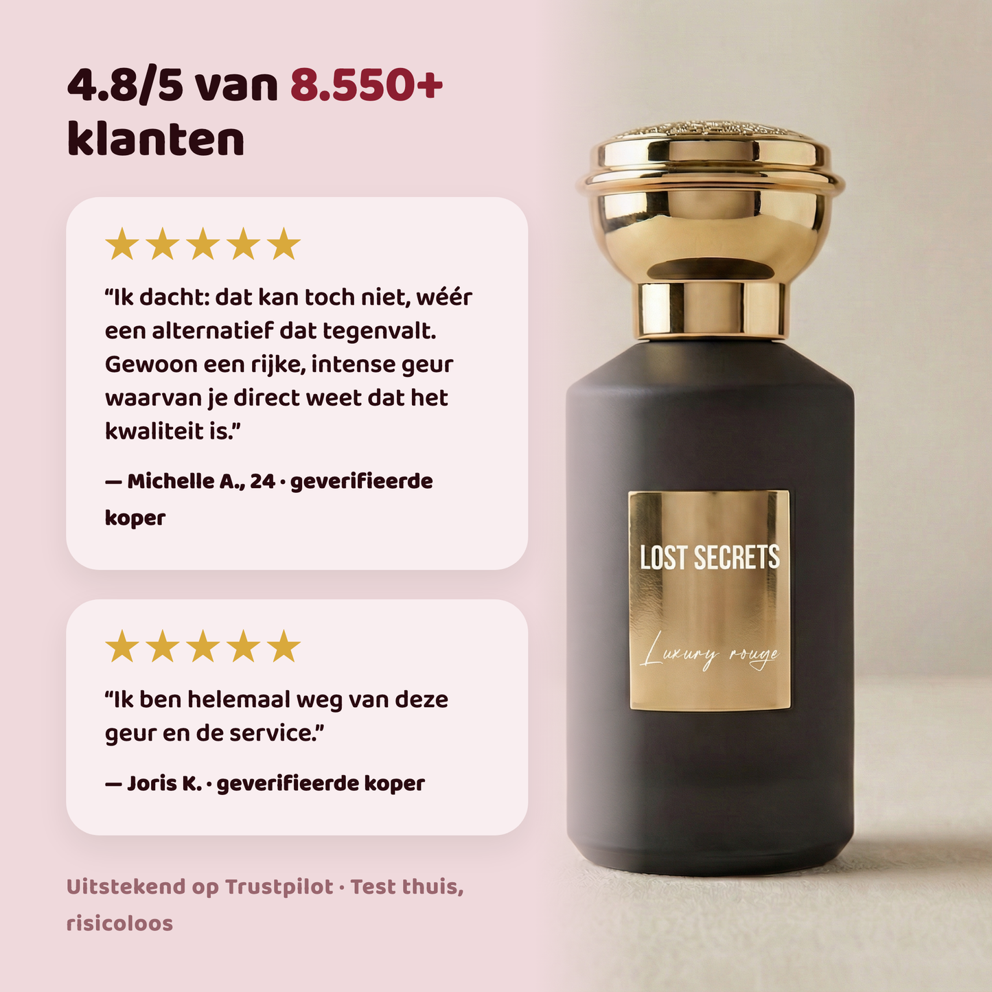 Luxury rouge geïnspireerd op Rose d'Arabie Armani