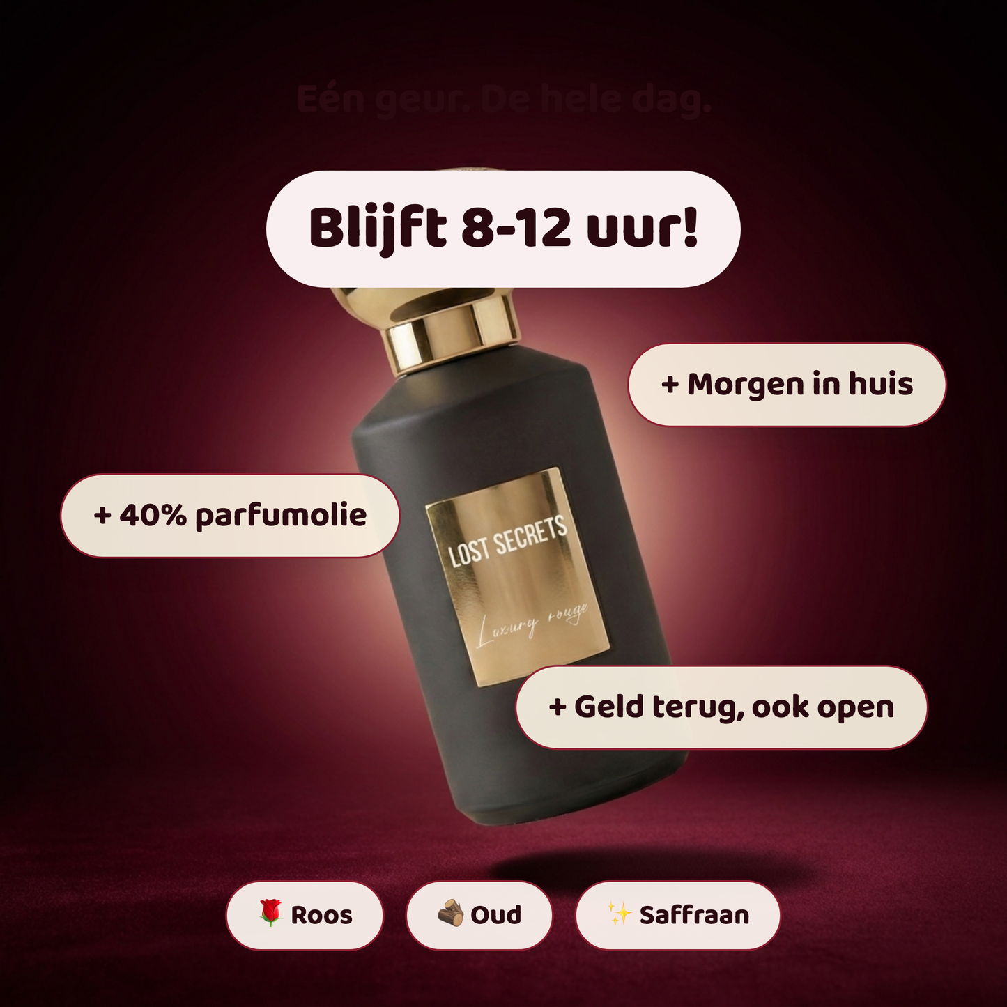 Luxury rouge geïnspireerd op Rose d'Arabie Armani