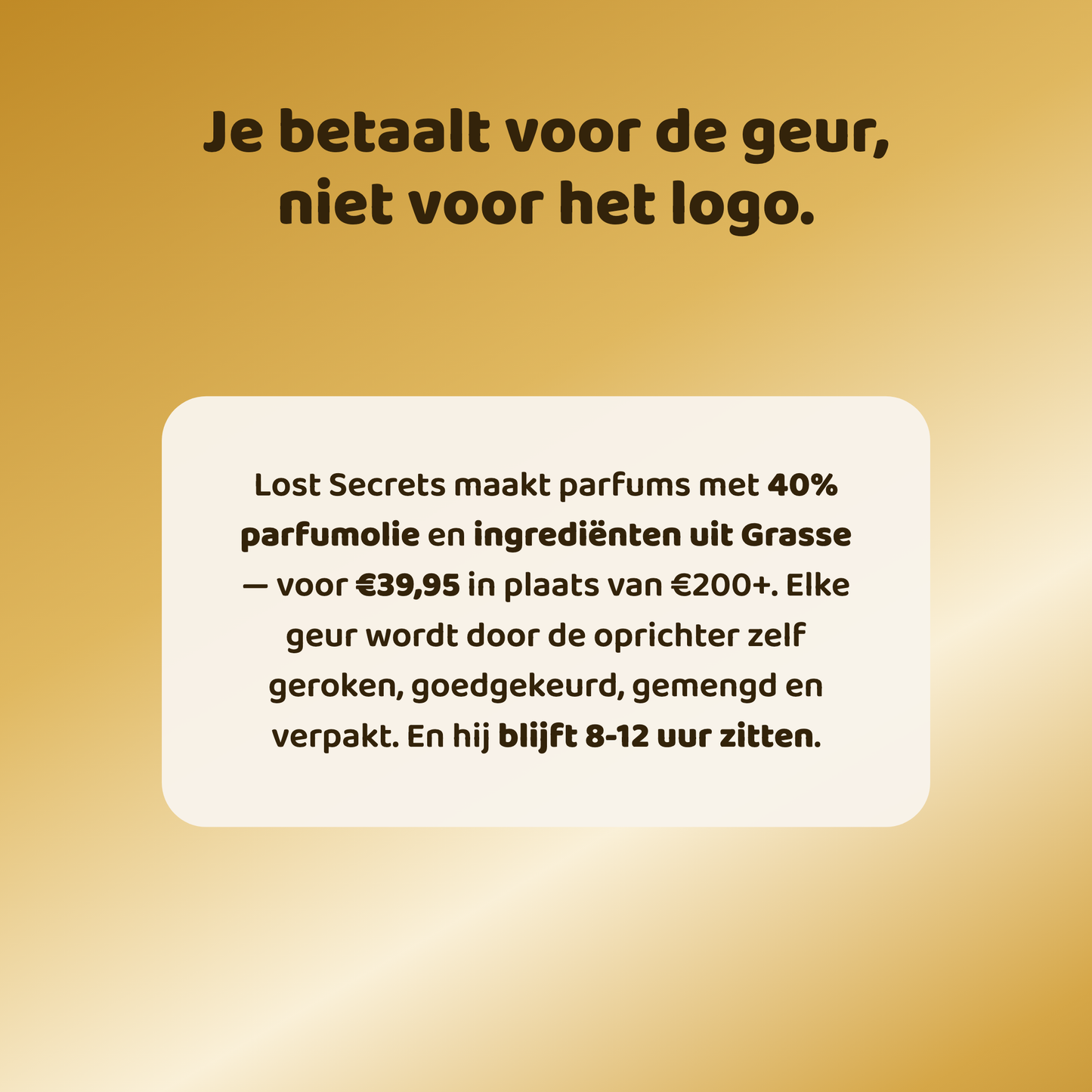 Golden Amber geïnspireerd op Blonde Amber